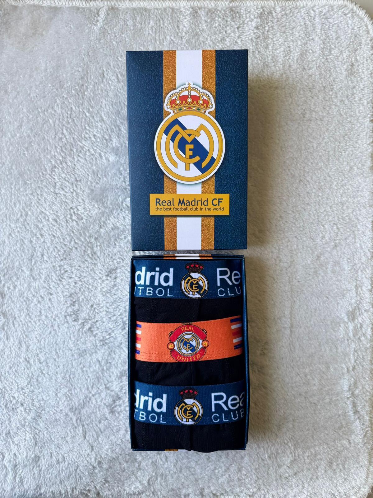 🤍 Real Madrid CF Özel Tasarım 3’lü Boxer Seti