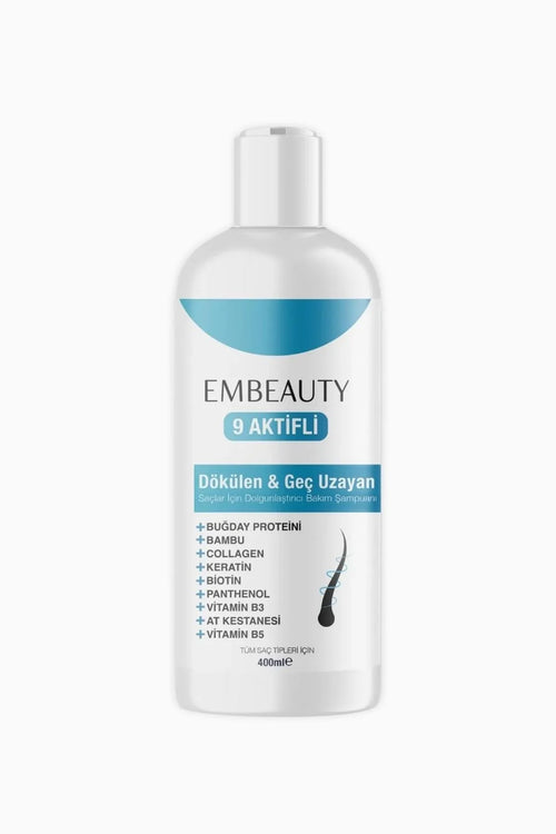 Embeauty Kolajen Ve Keratin Saç Dökülmesine Karşı Hızlı Sac Uzatan Dolgunlaştırıcı Onarıcı Besleyici Şampuan